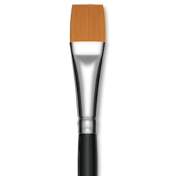 Utrecht Synthetic Sablette Brush - Short Handle, Wash, Size 3/4", close-up