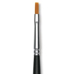 Utrecht Synthetic Sablette Brush - Long Handle, Flat, Size 2, close-up
