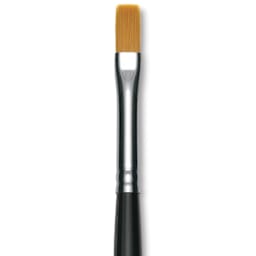 Utrecht Synthetic Sablette Brush - Long Handle, Flat, Size 6, close-up