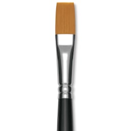 Utrecht Synthetic Sablette Brush - Long Handle, Flat, Size 14, close-up