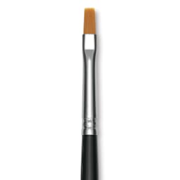 Utrecht Synthetic Sablette Brush - Long Handle, Bright, Size 4, closse-up