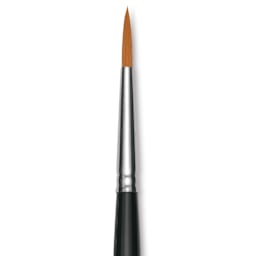 Utrecht Synthetic Sablette Brush - Long Handle, Round, Size 8, close-up