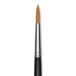 Utrecht Synthetic Sablette Brush - Long Handle, Round, Size 16, close-up