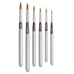 Escoda Chronos Synthetic Travel Round Brushes, various sizes shown