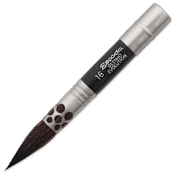 Escoda Último Evolution Synthetic Squirrel Travel Brush - Mop, top of the brush