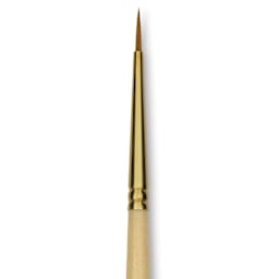 Silver Brush Silver Kolinsky Red Sable Brush - Short Handle, Round, Size 1, close-up