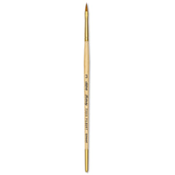 Silver Brush Silver Kolinsky Red Sable Brush - Short Handle, Pointed Filbert, Size 3