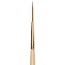 Silver Brush Silver Kolinsky Red Sable Brush - Short Handle, Script Liner, Size 1, close-up