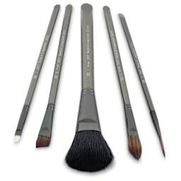 Royal & Langnickel Zen Synthetic Watercolor Brushes - Mop Variety, Set of 5