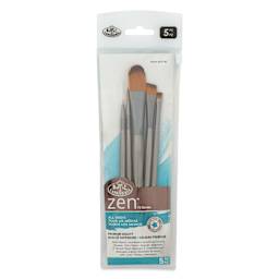Royal & Langnickel Zen Brushes - Set 740, Set of 5, front of the packaging
