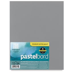 Ampersand Pastelbord Panel - 11" x 14", 1/8" Profile, Gray