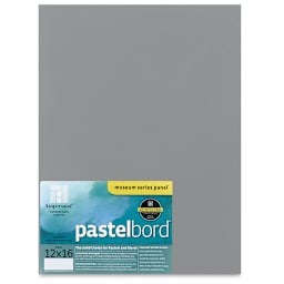 Ampersand Pastelbord Panel - 12" x 16", 1/8" Profile, Gray