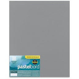 Ampersand Pastelbord Panel - 16" x 20", 1/8" Profile, Gray