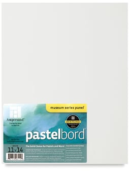 Ampersand Pastelbord - White panel shown with label