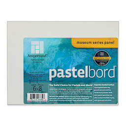 Ampersand Pastelbord Panel - 6" x 8", 1/8" Profile, White, Pkg of 3 front of package