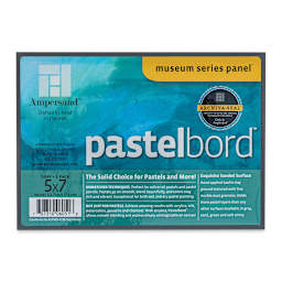 Ampersand Pastelbord Panel Pack - 5" x 7",  1/8" Profile, Gray, Pkg of 3 front of package