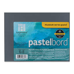 Ampersand Pastelboard Panel - 6" x 8", 1/8" Profile, Gray, Pkg of 3 front of package