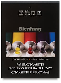 Bienfang Canvasette Paper Canvas - Front cover of pad