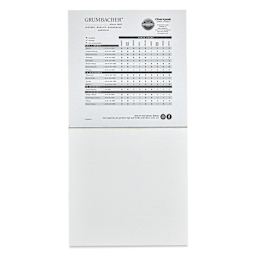 Grumbacher Acrylic Tapebound Pad - 8" x 8", 24 Sheets, 140 lb open to first sheet