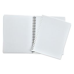 Grumbacher Acrylic In & Out Pad - 9" x 12", 24 sheets, 140 lb open with one pulled sheet set on top