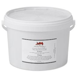Michael Harding Non-Absorbent Acrylic Primer - White, 2.5 Liter, Bucket - front