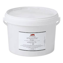 Michael Harding Non-Absorbent Acrylic Primer - Neutral Grey, 2.5 Liter, Bucket - front