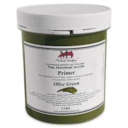 Michael Harding Non-Absorbent Acrylic Primer - Olive Green, 1 Liter, Jar