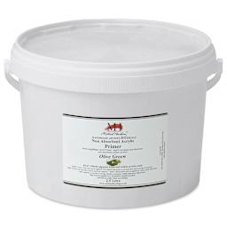 Michael Harding Non-Absorbent Acrylic Primer - Olive Green, 2.5 Liter, Bucket - front