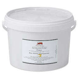 Michael Harding Non-Absorbent Acrylic Primer - Raw Sienna (Transparent), 2.5 Liter, Bucket - front