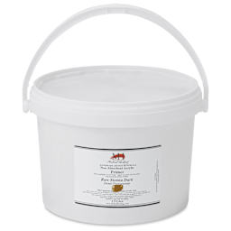 Michael Harding Non-Absorbent Acrylic Primer - Raw Sienna (Dark), 2.5 Liter, Bucket - handle raised