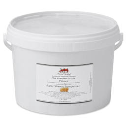 Michael Harding Non-Absorbent Acrylic Primer - Burnt Sienna (Transparent), 2.5 Liter, Bucket - front
