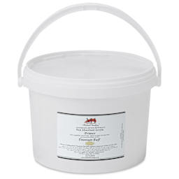 Michael Harding Non-Absorbent Acrylic Primer - Titanium Buff, 2.5 Liter, Bucket - raised handle