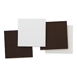 Ampersand Claybord Art Tiles - 3-1/2" W x 3-1/2" L x 1/8" D, Package of 4