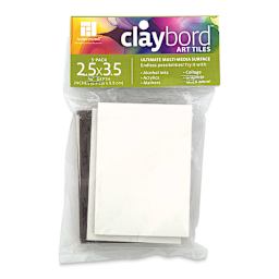 Ampersand Claybord Art Tiles - 2-1/2" W x 3-1/2" L x 1/8" D, Package of 5 (In packaging)