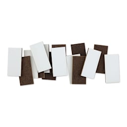 Ampersand Claybord Art Tiles - 1" W x 2" L x 1/8" D, Package of 16