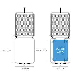 Etchr Slate Satchel - Mini (illustration with inside dimensions)