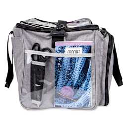 ArtBin Needleworks Project Bag - Grey (clear side pocket, supplies not included)