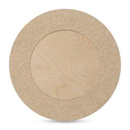 American Easel Cradled Round Birch Painting Panel - 8" Dia. x 7/8" D (Back)