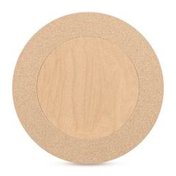 American Easel Cradled Round Birch Painting Panel - 10" Dia. x 7/8" D (Back)