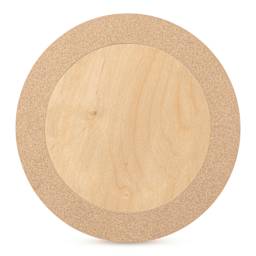 American Easel Cradled Round Birch Painting Panel - 12" Dia. x 7/8" D (Back)