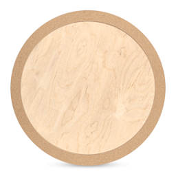 American Easel Cradled Round Birch Painting Panel - 24" Dia. x 7/8" D (Back)