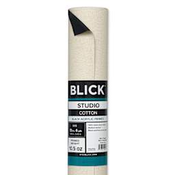 Blick Studio Black Cotton Canvas Roll - 72" x 6 yd roll with label