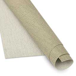 Artfix Absorbent Gray Linen Canvas by the Yard - Double Thread Coarse, 85" x 1 yd