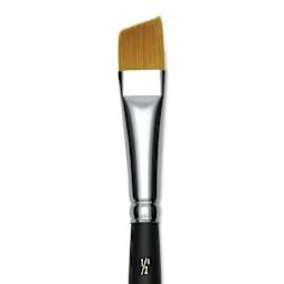 Blick Masterstroke Golden Taklon Brush - Angle Shader, Short Handle, Size 1/2" (close-up)