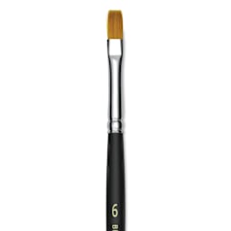 Blick Masterstroke Golden Taklon Brush - Shader, Short Handle, Size 6 (close-up)