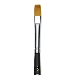 Blick Masterstroke Golden Taklon Brush - Shader, Short Handle, Size 8 (close-up)