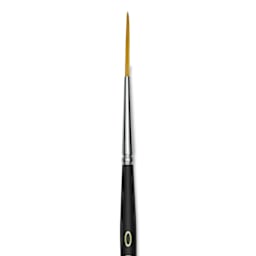 Blick Masterstroke Golden Taklon Brush - Script Liner, Short Handle, Size 0 (close-up)
