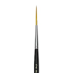 Blick Masterstroke Golden Taklon Brush - Script Liner, Short Handle, Size 2 (close-up)