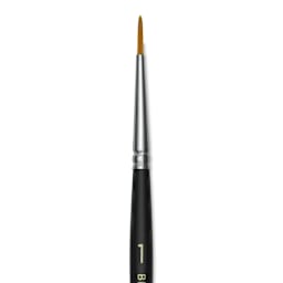Blick Masterstroke Golden Taklon Brush - Round, Short Handle, Size 1 (close-up)