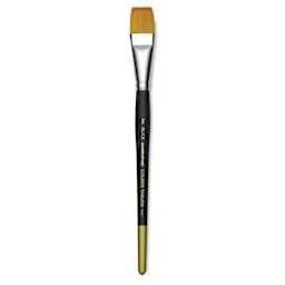 Blick Masterstroke Golden Taklon Brush - Flat, Short Handle, 3/4"